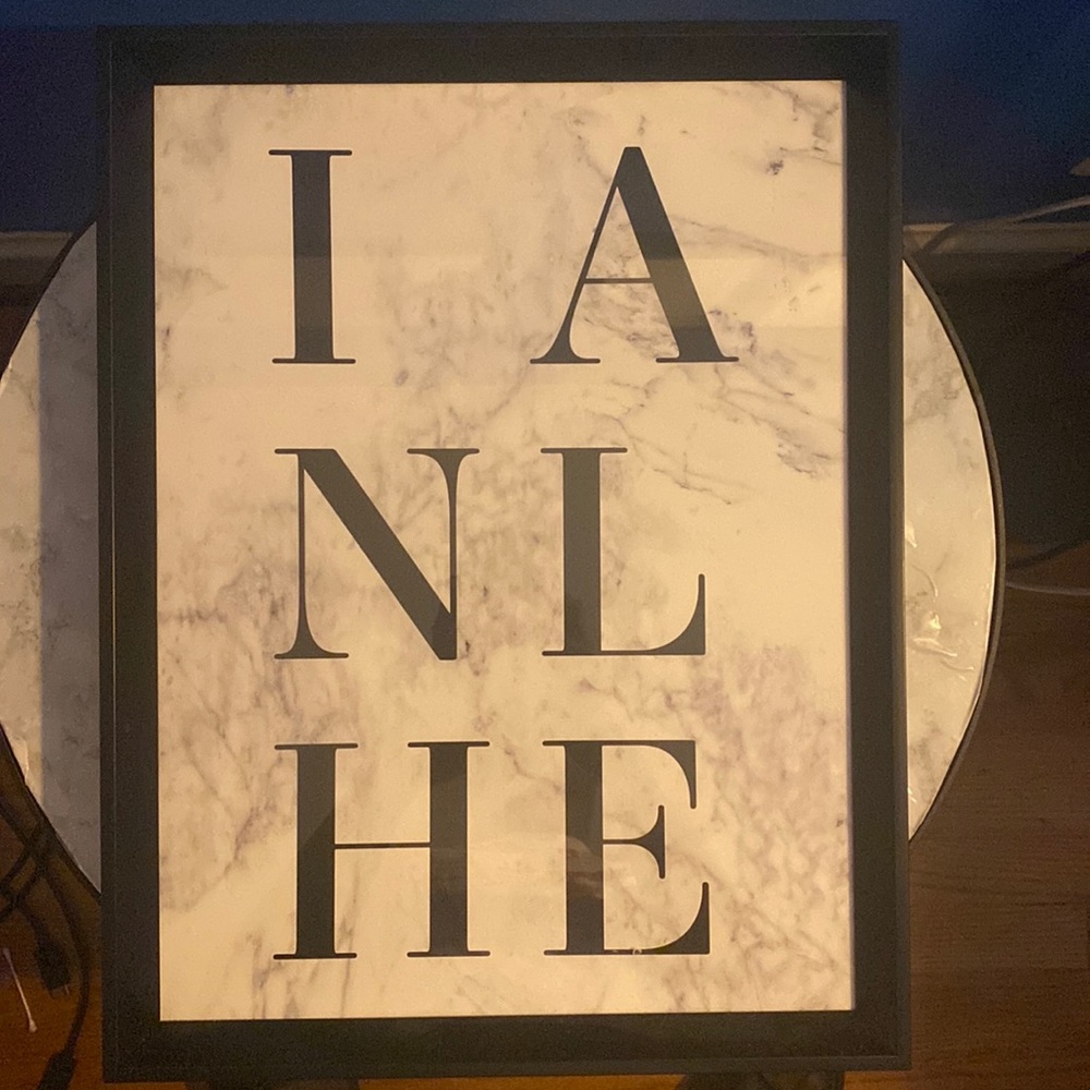 16 x 12 INHALE poster